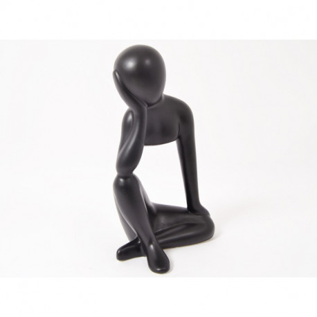 statue "Le Penseur" noir mat