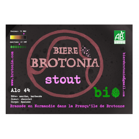Bière Stout Bio 75cl