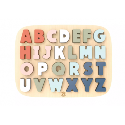 Puzzle des formes en bois - Alphabet