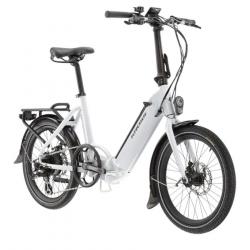 Vélo à assistance électrique Pliant city 20"KROSS FLEX HYBRID 1.0 MOTEUR ROUE AR - 375WH ALU BLANC