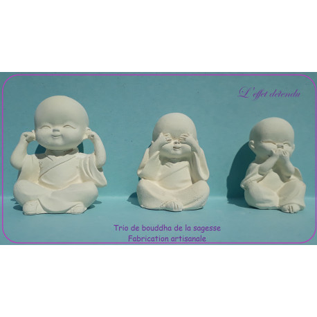 Trio de bouddha de la sagesse