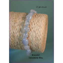 Bracelet Calcedoine Bleu