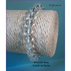 Bracelet Cristal de Roche 8 mm