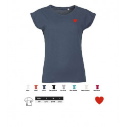 tee-shirt femme petit coeur